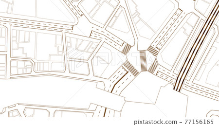 Background material "Shibuya Scramble Crossing" 77156165