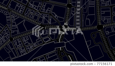 Background material "Shibuya Scramble Crossing" 77156171