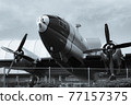 C46-A transport aircraft-monochrome 77157375