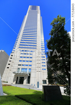 東京新宿公園塔西新宿的城市景觀 77158043