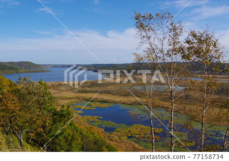 Toro, Ponto, Lake Toro seen from Toro / Sarrun Observatory in Kushiro Marsh National Park Toro, Ponto, Lake Toro seen from Toro / Sarrun Observatory in Kushiro Marsh National Park 77158734