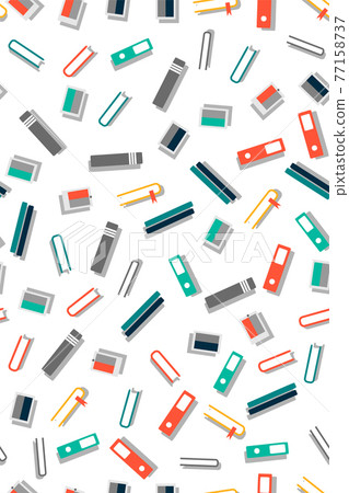 Back to school. Seamless pattern with school elements. flat style. Back to school. Seamless pattern with school elements. flat style. 77158737
