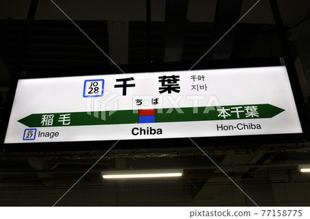 千葉站站名標記 千葉站站名標記 77158775