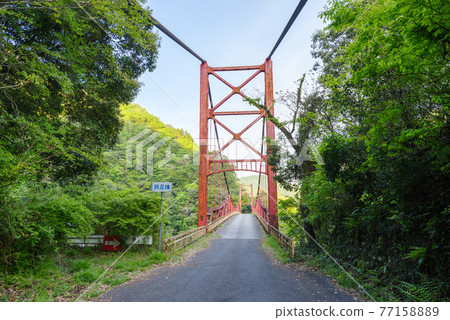 [National Route 418] Before crossing Tabiashi Bridge 77158889