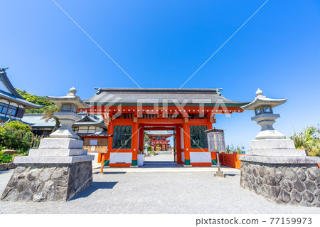 Udo Shinto shrine in fine weather (Udogjin) _ Miyazaki prefecture Nichinan Udo Shinto shrine in fine weather (Udogjin) _ Miyazaki prefecture Nichinan 77159973