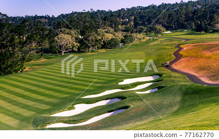 Pebble Beach golf course, Monterey, California, USA 77162770