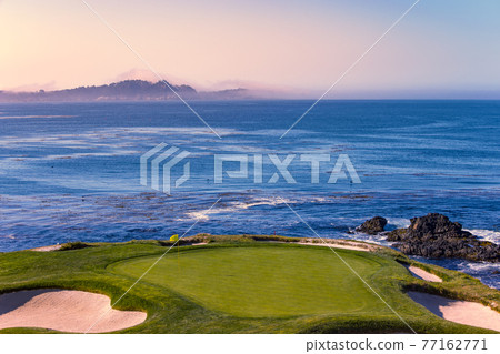 Pebble Beach golf course, Monterey, California, USA 77162771