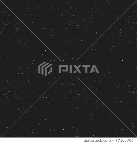 Abstract seamless pattern of small white particles on a black background. Starry sky. Dust texture. Can be repainted. Geometric seamless pattern for your design. Stock vector illustration. Abstract seamless pattern of small white particles on a black background. Starry sky. Dust texture. Can be repainted. Geometric seamless pattern for your design. Stock vector illustration. 77163705