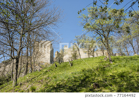 Beckov castle ruins and jewish cemetery, Slovakia Beckov castle ruins and jewish cemetery, Slovakia 77164492