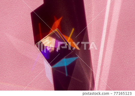 Abstract shapes of color spectrum of light and shadow from refraction of light Abstract shapes of color spectrum of light and shadow from refraction of light 77165123
