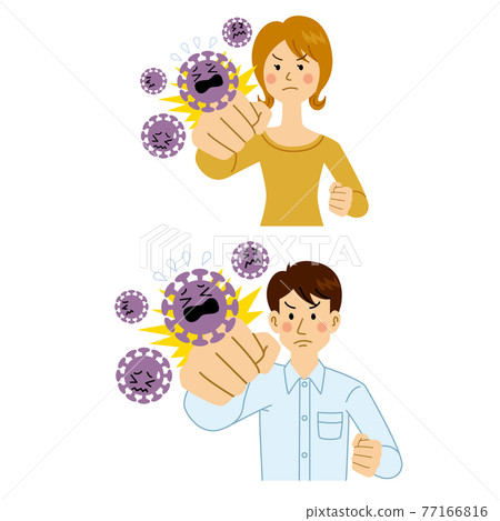 Men and women who repel the virus Men and women who repel the virus 77166816