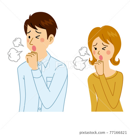 Men and women who cough - Stock Illustration [77166821] - PIXTA