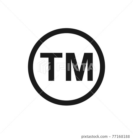 Trademark symbol icon. Vector illustration, flat design. Trademark symbol icon. Vector illustration, flat design. 77168188