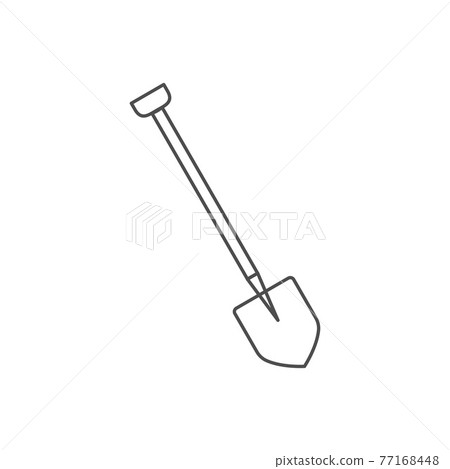 Building, construction, dig, garden, industry, shovel icon. Vector illustration, flat design. 77168448