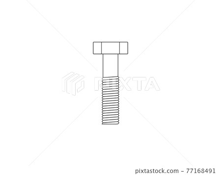 Bolts, tool icon. Vector illustration, flat design. 77168491