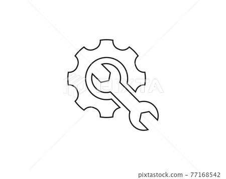 Service, technical, tools icon. Vector illustration, flat design. 77168542