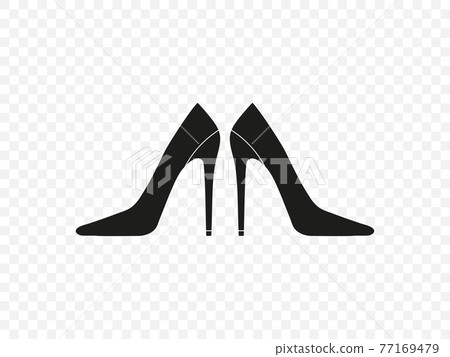 Footwear, high heel, shoe icon. Vector illustration, flat design. Footwear, high heel, shoe icon. Vector illustration, flat design. 77169479