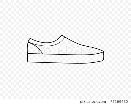 Running shoe icon. Vector illustration, flat design. 77169480