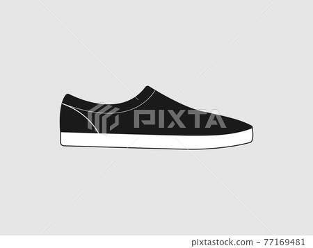 Running shoe icon. Vector illustration, flat design. Running shoe icon. Vector illustration, flat design. 77169481