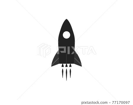 Launch, rocket, startup icon. Vector illustration, flat design. Launch, rocket, startup icon. Vector illustration, flat design. 77170097