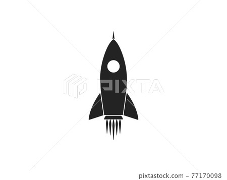 Launch, rocket, startup icon. Vector illustration, flat design. Launch, rocket, startup icon. Vector illustration, flat design. 77170098