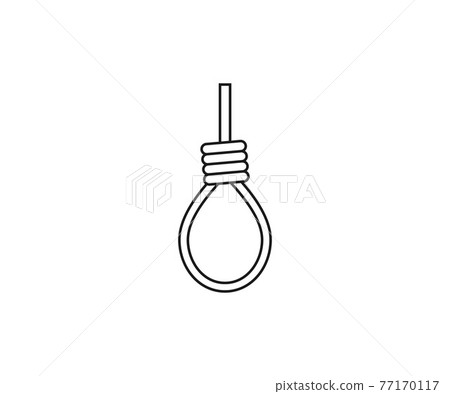 Gallows Robe Gallows rope icon. Vector illustration, flat... - Stock Illustration ...