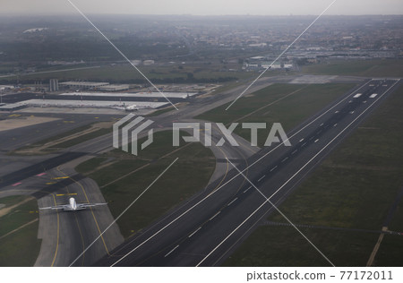 Fiumicino Airport. Made preparation for flight 77172011