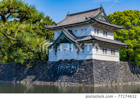 Cityscape of Tokyo Imperial Palace Gaien Edo Castle Sakurada Edojo 77174632