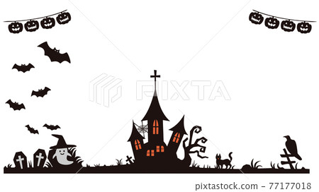 萬聖節城堡背景 萬聖節城堡背景 77177018