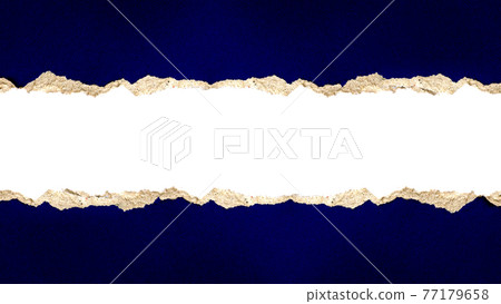 Paper with Torn or Torn Blue paper with cut path for abstract background design and copy space. Paper with Torn or Torn Blue paper with cut path for abstract background design and copy space. 77179658