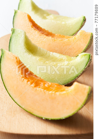 Red meat melon and blue meat melon (Andean and Quincy) Red meat melon and blue meat melon (Andean and Quincy) 77179889