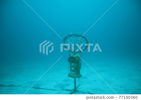 Postbox in the sea of Futo, Izu 77180360