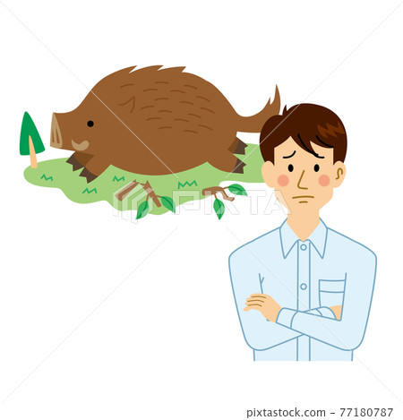 遭受野獸傷害的男人 77180787