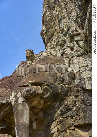 Cambodia ruins Bayon world heritage 77181534