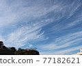 神奈川縣的天空。一個晴天。卷雲 77182621