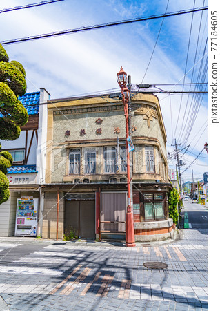 秩父、埼玉市的街景 秩父神社 表參道盤場通周圍的風景 秩父、埼玉市的街景 秩父神社 表參道盤場通周圍的風景 77184605