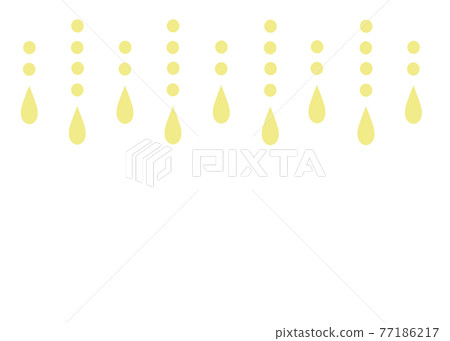 Rain drops yellow 77186217