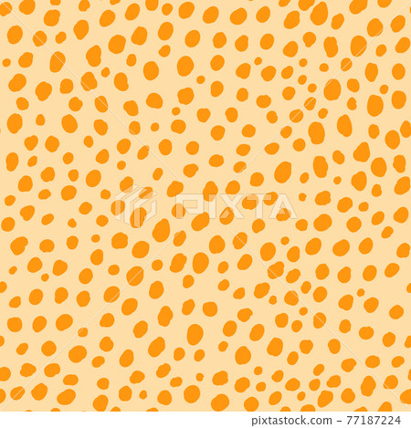 Abstract modern leopard seamless pattern. Animals trendy background. Orange decorative vector stock illustration for print, card, postcard, fabric, textile. Modern ornament of stylized skin Abstract modern leopard seamless pattern. Animals trendy background. Orange decorative vector stock illustration for print, card, postcard, fabric, textile. Modern ornament of stylized skin 77187224