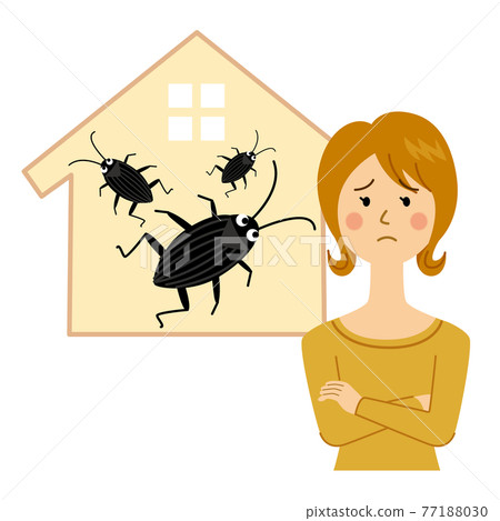 一個被蟑螂困擾的女人 77188030
