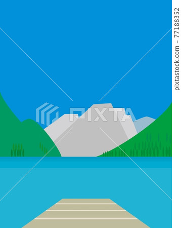 夏季景觀 Pragser Lake lago di braies 夏季景觀 Pragser Lake lago di braies 77188352