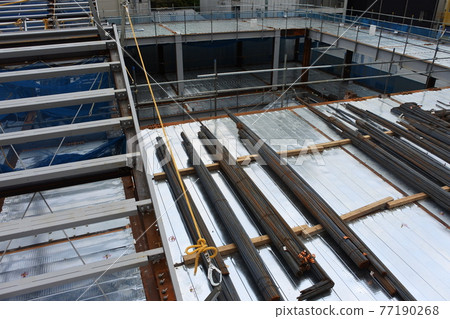 Construction site of a new commercial building Construction site of a new commercial building 77190268