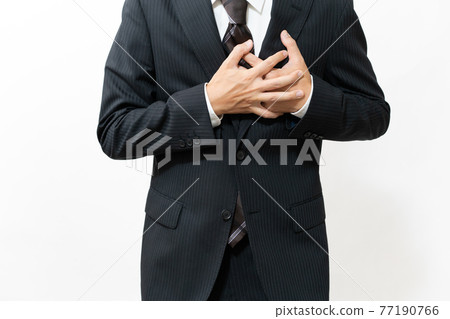 Chest pain businessmen 77190766