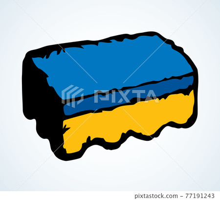 Sponge for washing dishes. Vector drawing Sponge for washing dishes. Vector drawing 77191243