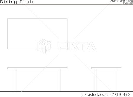 餐桌畫白色,純色 餐桌畫白色,純色 77191450