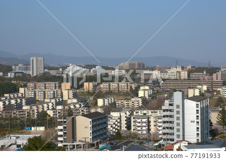 View toward Senri New Town Furuedai / Fujishirodai (Suita City, Osaka Prefecture) from the observation deck of Senri Chuo Park View toward Senri New Town Furuedai / Fujishirodai (Suita City, Osaka Prefecture) from the observation deck of Senri Chuo Park 77191933