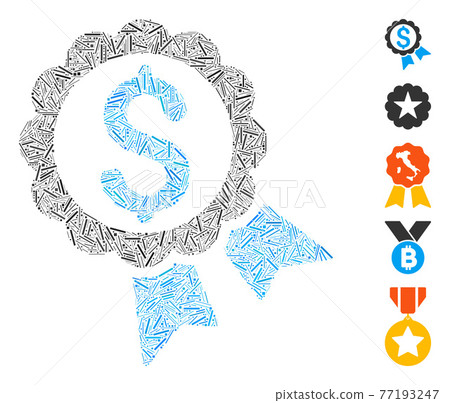 Hatch Collage Featured Price Label Vector Icon 77193247