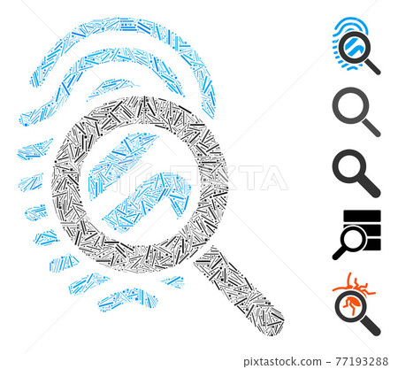 Hatch Mosaic Explore Fingerprint Vector Icon Hatch Mosaic Explore Fingerprint Vector Icon 77193288