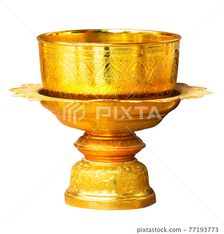 Golden tray with pedestal Golden tray with pedestal 77193773