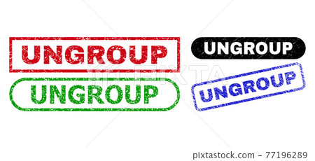 UNGROUP Rectangle Seals Using Unclean Texture - Stock Illustration ...