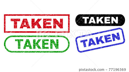 TAKEN Rectangle Watermarks Using Unclean Surface - Stock Illustration ...